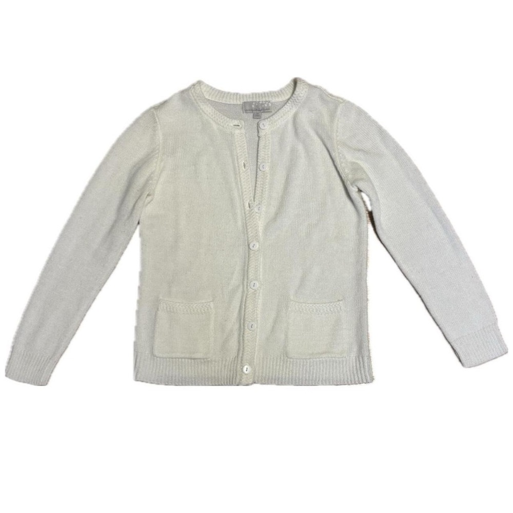 Carolyn Taylor Cream Button-Up Cardigan
